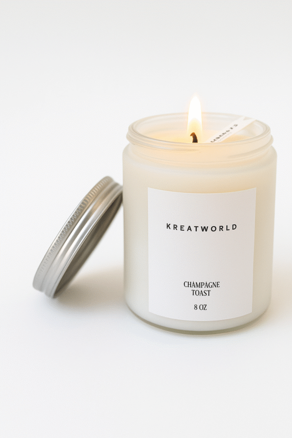 Pack of 6 Candles - Champagne Toast - Image 2
