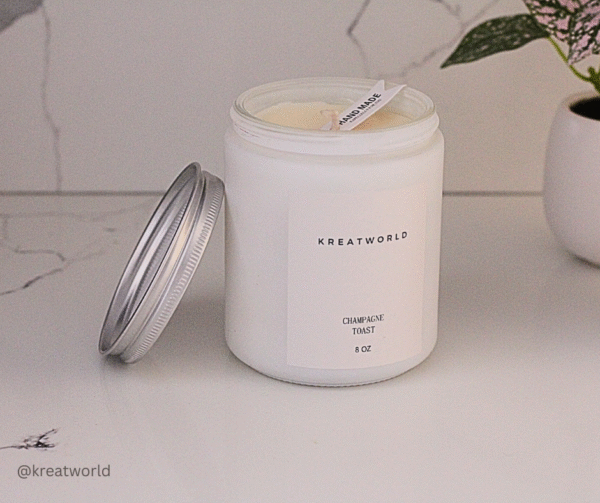 Champagne Toast Candle