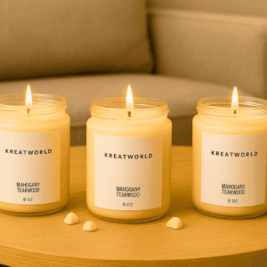 Pack of 3 Candles- Mahogany Teakwood